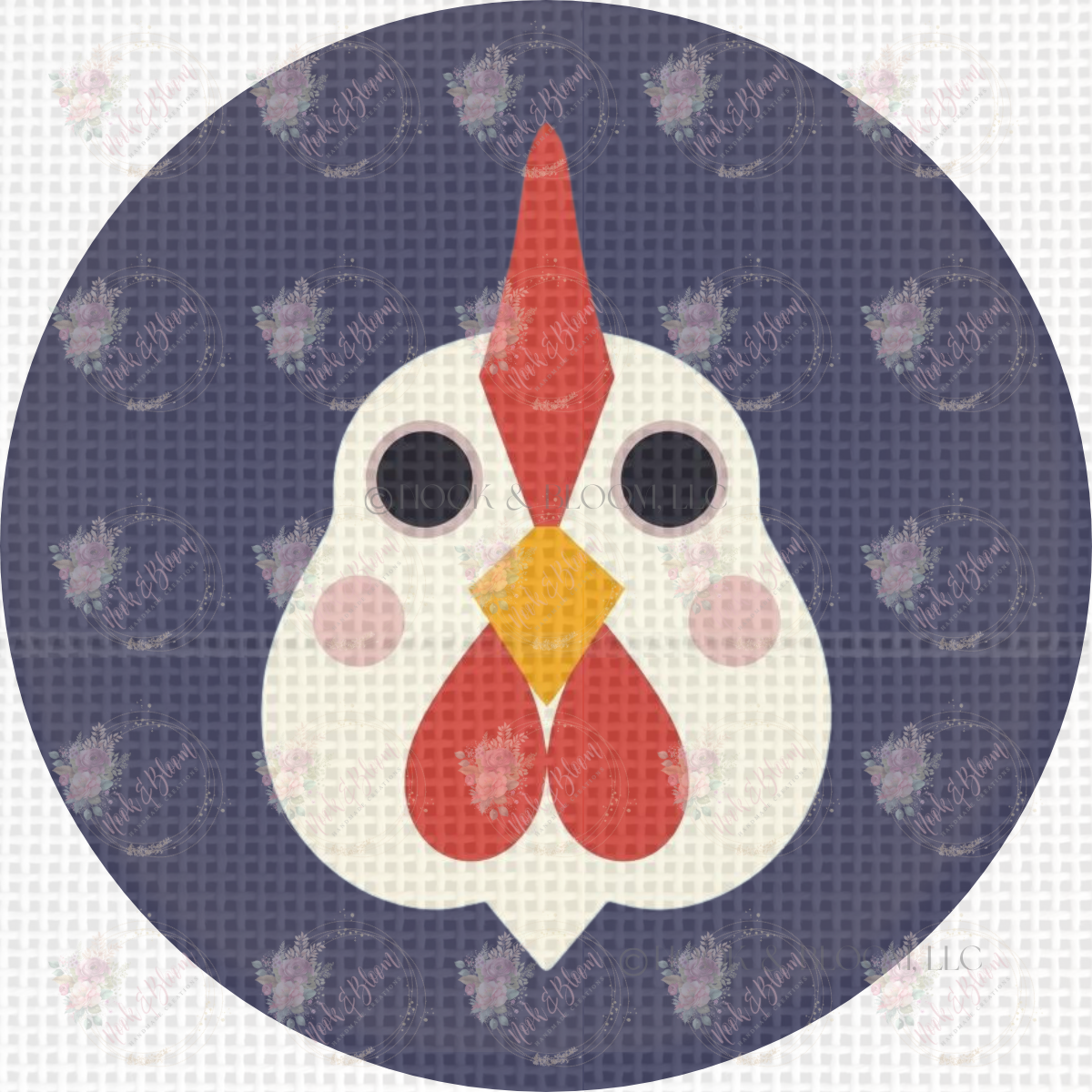 Penny the Chicken 4x4 round
