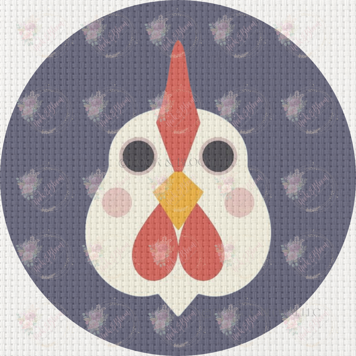Penny the Chicken 4x4 round