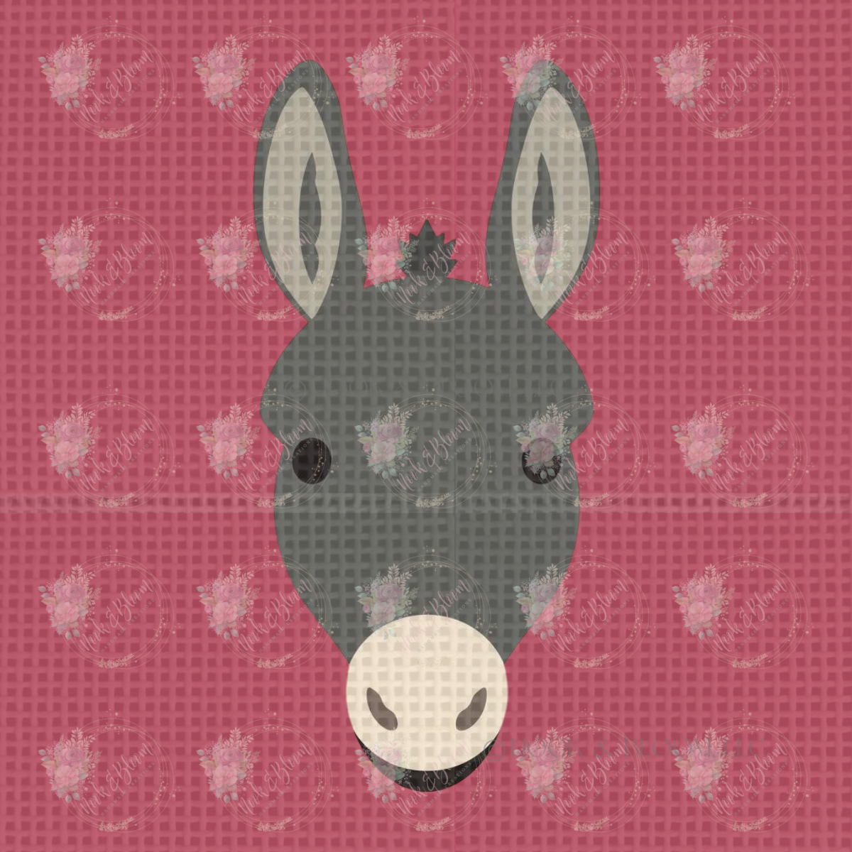 Oliver the Donkey 4x4 square