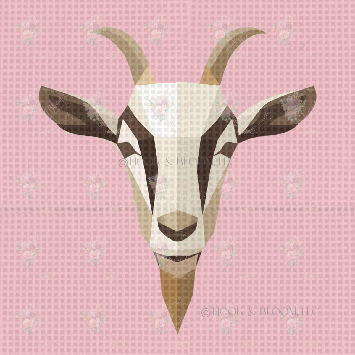 Ruth the Goat 4x4 square