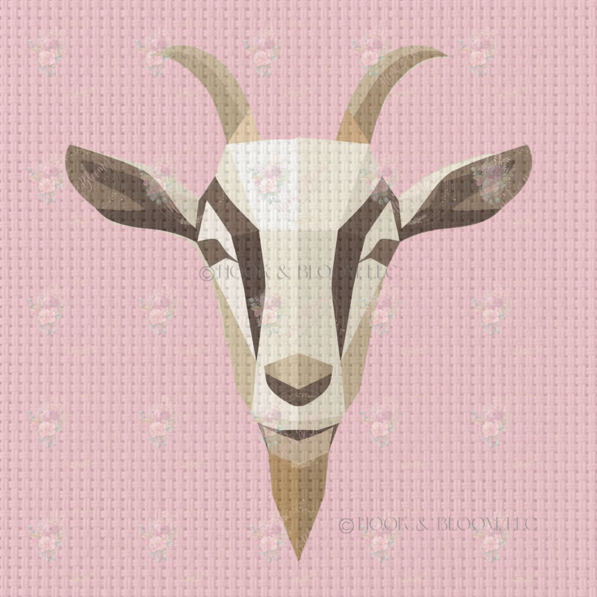 Ruth the Goat 4x4 square