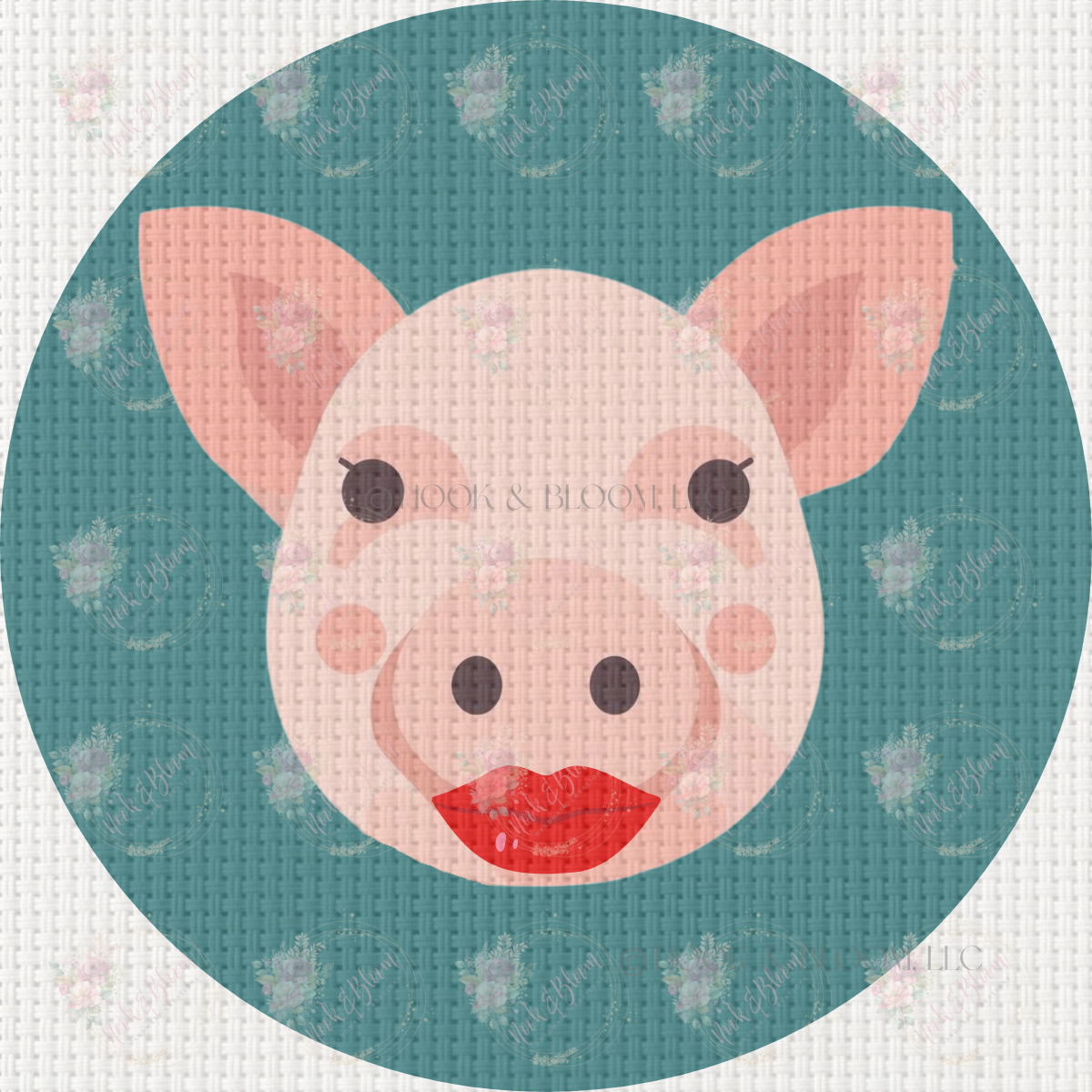 Maggie the Pig 4x4 round