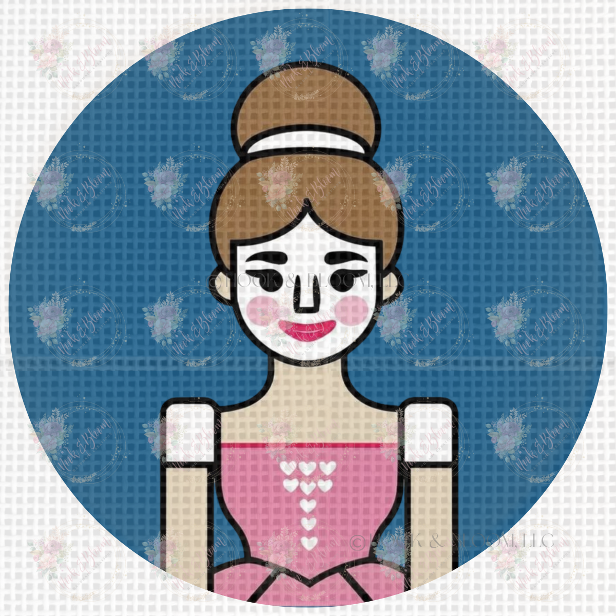 Nutcracker Ballerina 4x4 round