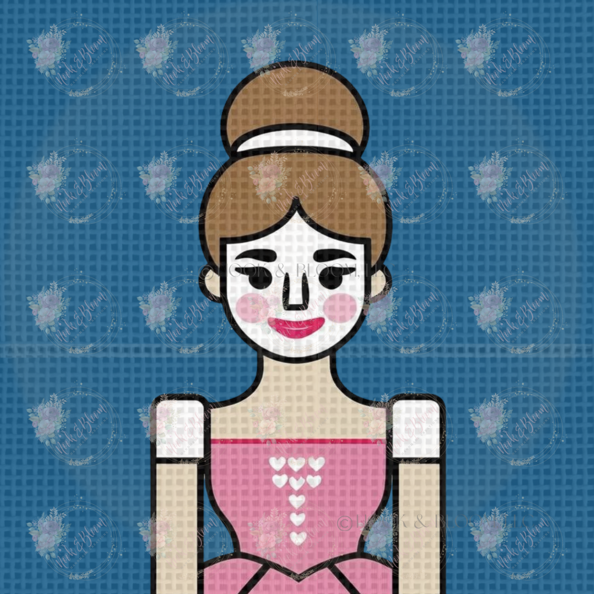 Nutcracker Ballerina 4x4 square