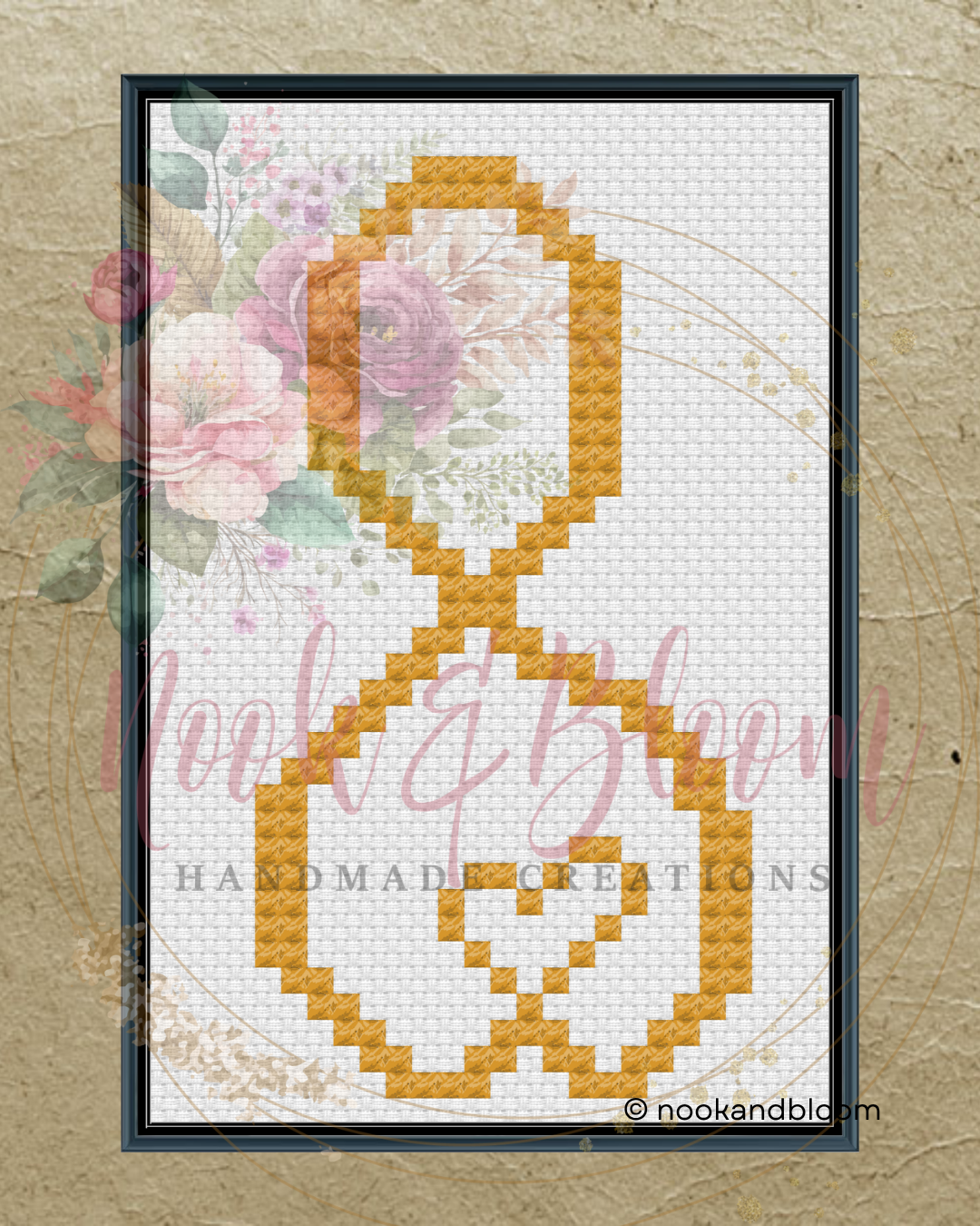 Golden Bond Needlepoint Chart - Digital Download