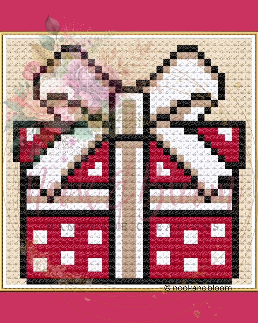 Christmas Present | Christmas Mini | 18-Mesh Needlepoint PDF Chart