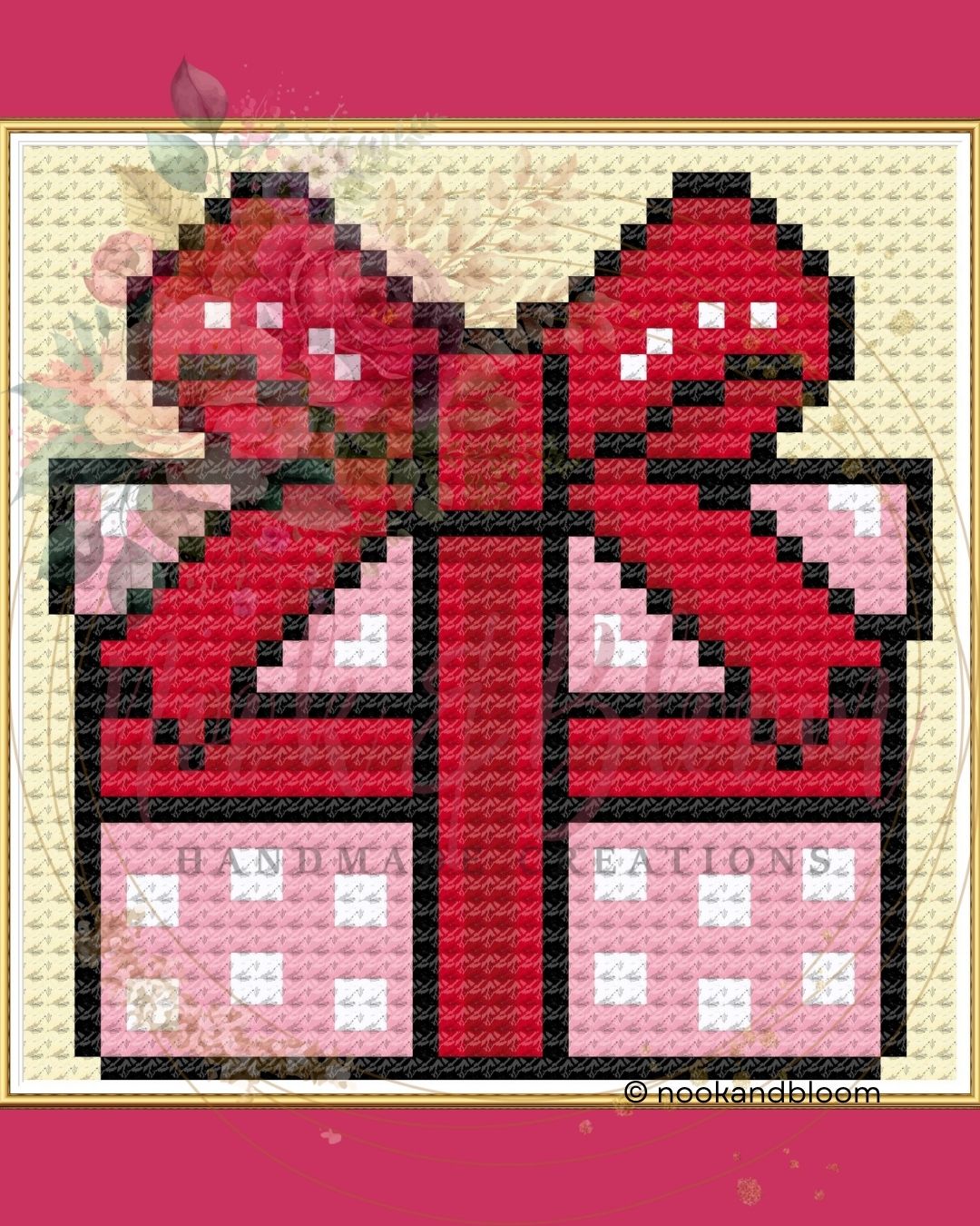 Christmas Present | Christmas Mini | 18-Mesh Needlepoint PDF Chart