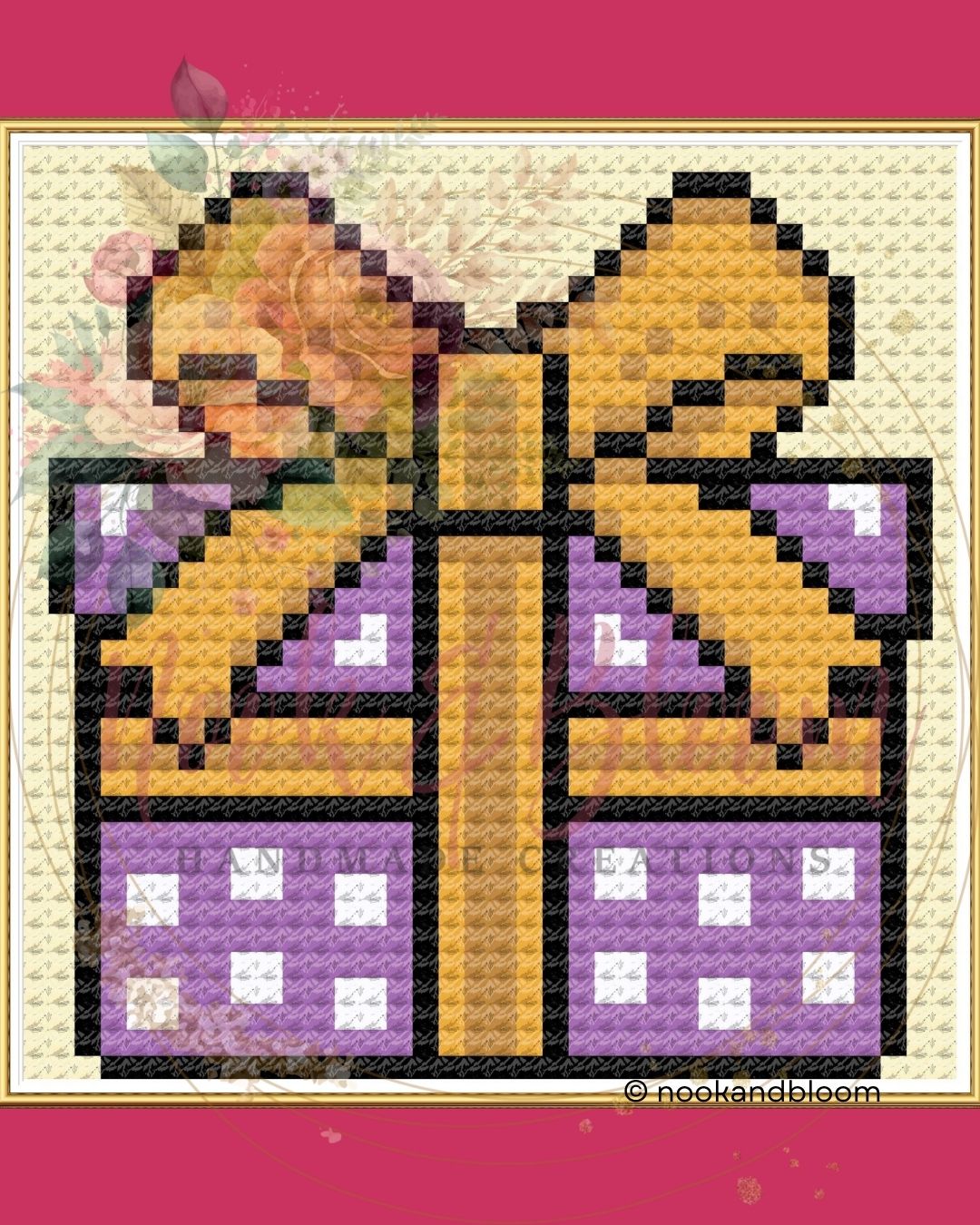 Christmas Present | Christmas Mini | 18-Mesh Needlepoint PDF Chart