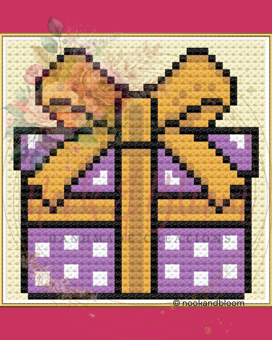 Christmas Present | Christmas Mini | 18-Mesh Needlepoint PDF Chart