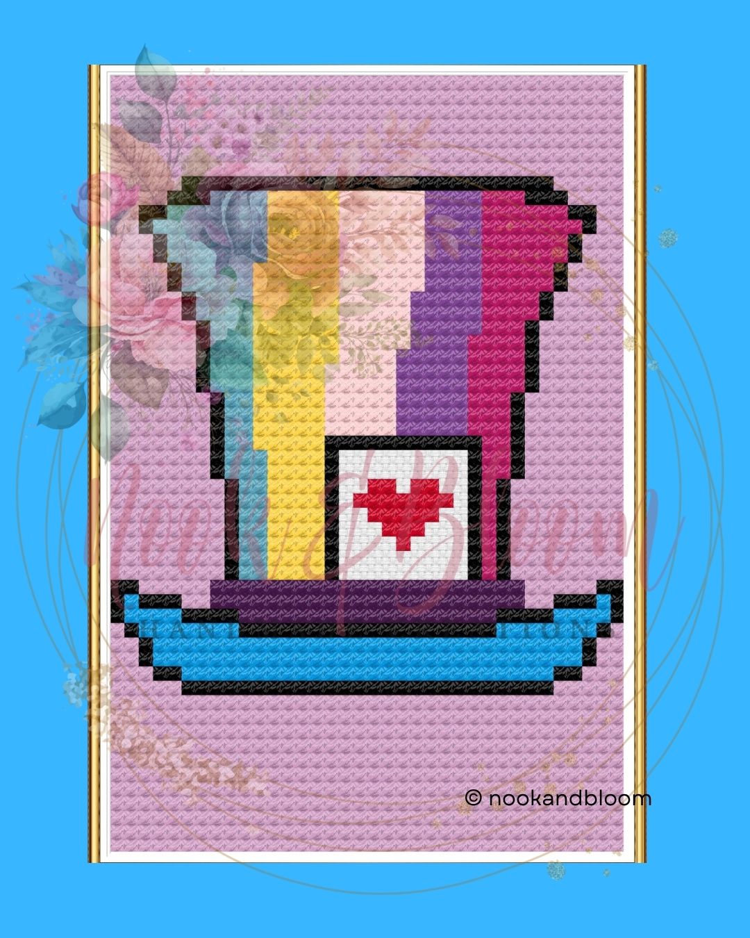 Mad Hatter | Alice in Wonderland Collection | 18-Mesh Needlepoint PDF Chart