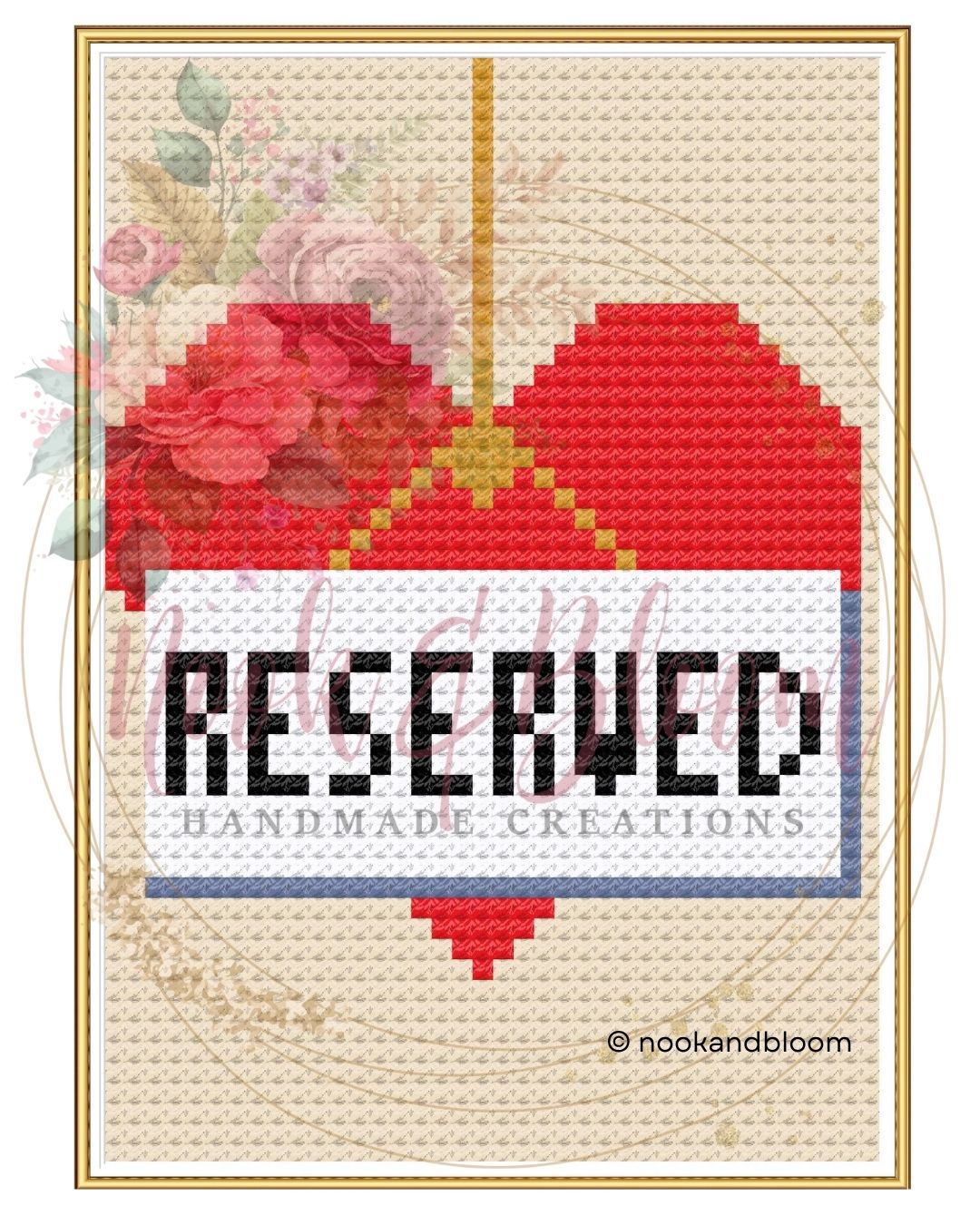 Reserved 2x3 | Taylor Swift Collection | 18-Mesh Needlepoint PDF Chart