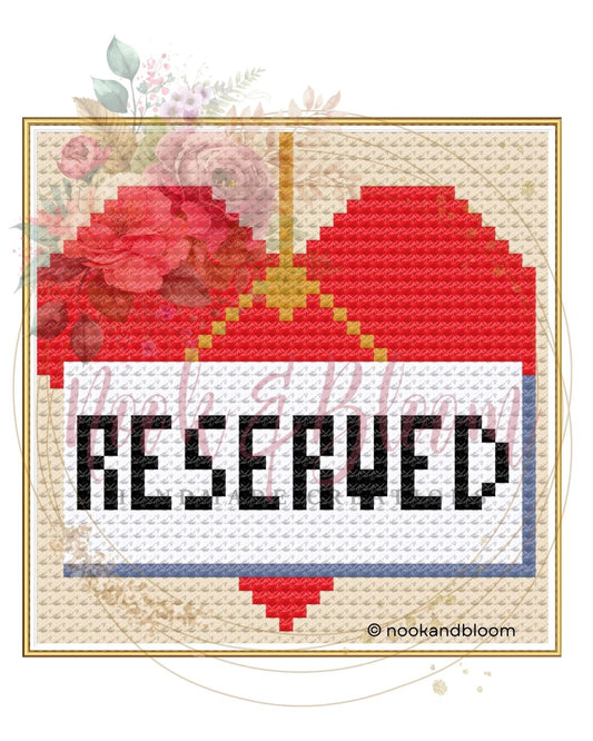 Reserved Square | Taylor Swift Collection | 18-Mesh Needlepoint PDF Chart