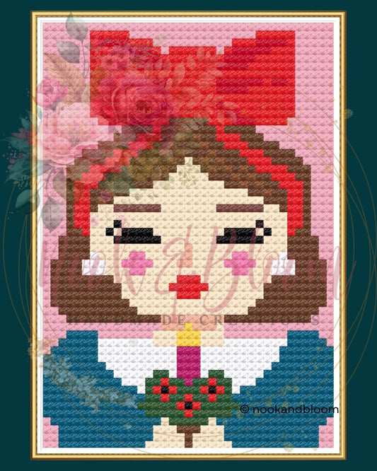 Beatrice | The December Club | 18-Mesh Needlepoint PDF Chart