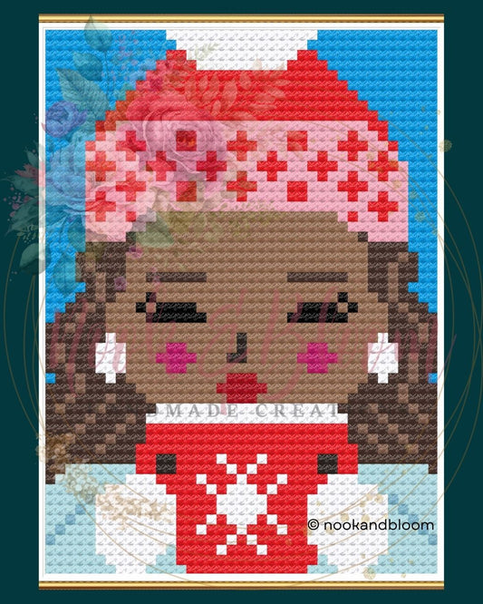 Clementine | The December Club | 18-Mesh Needlepoint PDF Chart