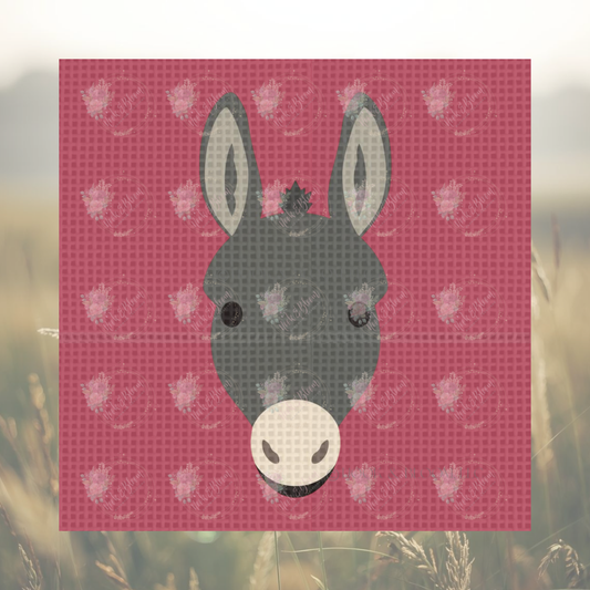 Oliver the Donkey 4x4 square