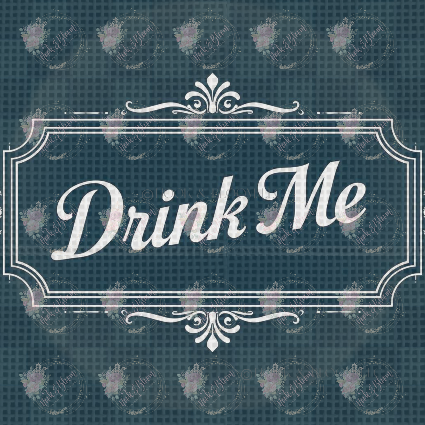 Drink Me 8x8 tray