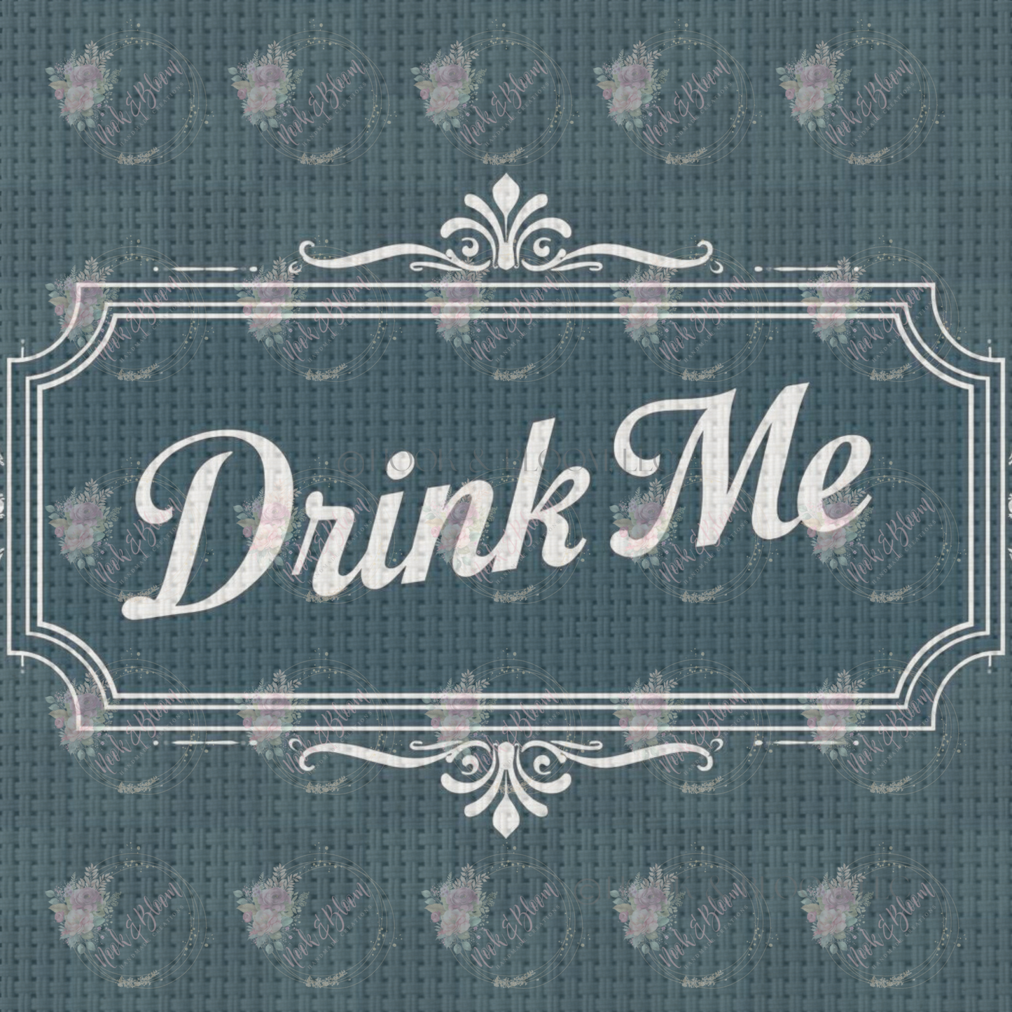 Drink Me 8x8 tray