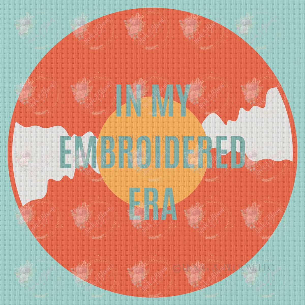 Taylor Swift Embroidered Era 4x4 square