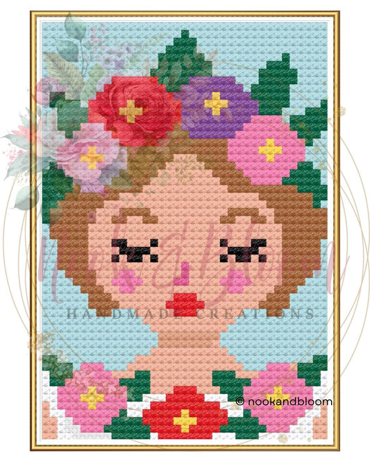 Flora | The Yuletide Set | 18-Mesh Needlepoint PDF Chart