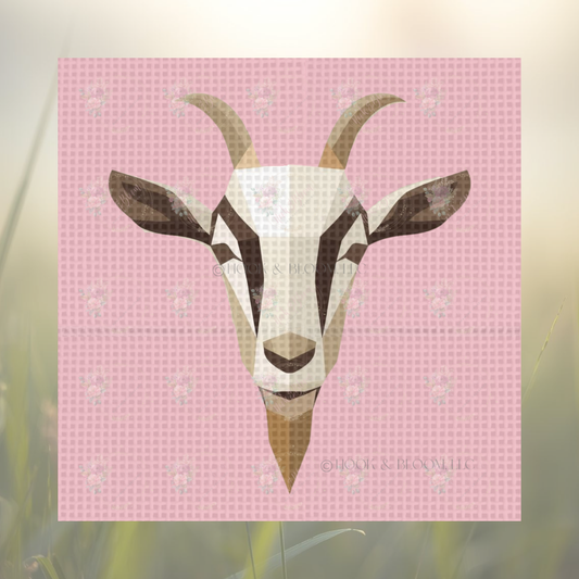 Ruth the Goat 4x4 square