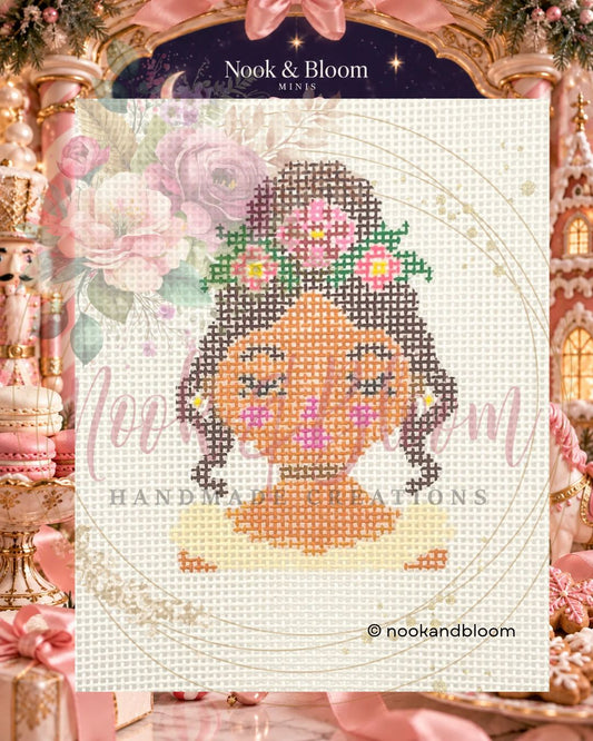 Marzipan | The Yuletide Set | Hand-Painted Needlepoint Canvas