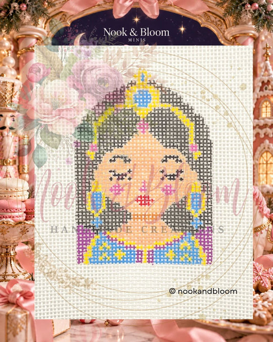 Arabella | The Yuletide Set | Hand-Painted Needlepoint Canvas