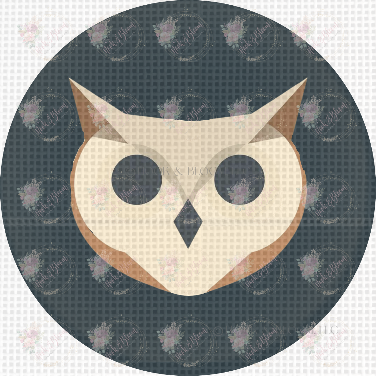 Ophelia the Owl 4x4 round