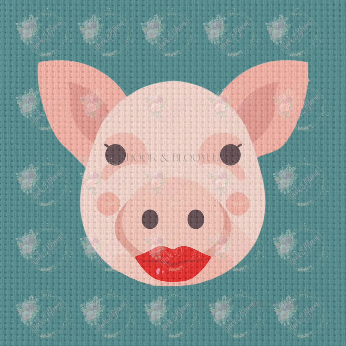 Maggie the Pig 4x4 square