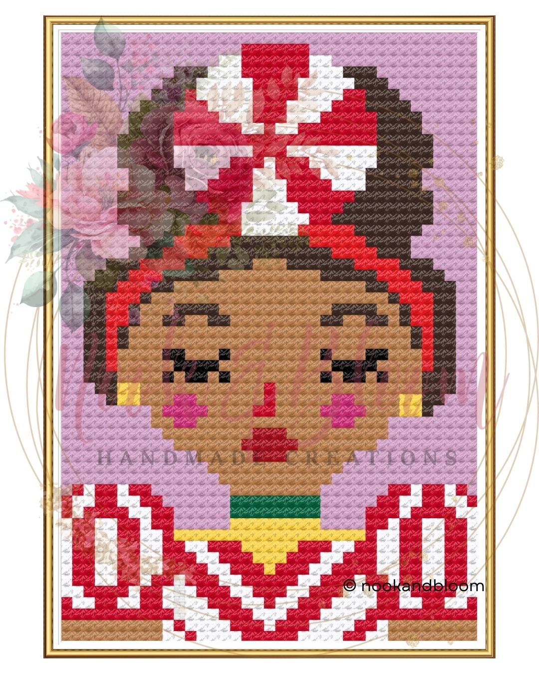 Peppermint Pippa | The Yuletide Set | 18-Mesh Needlepoint PDF Chart