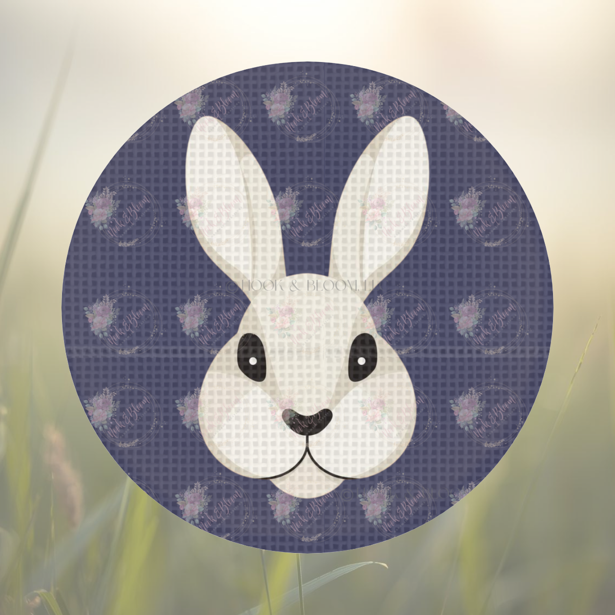 Cleo the Rabbit 4x4 round – Nook & Bloom