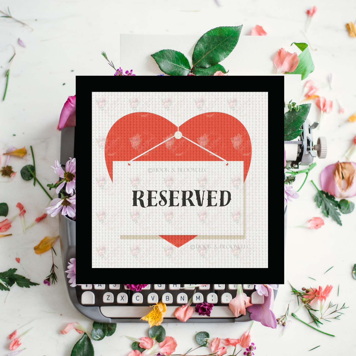 Taylor Swift Sign on Heart 4x4 square