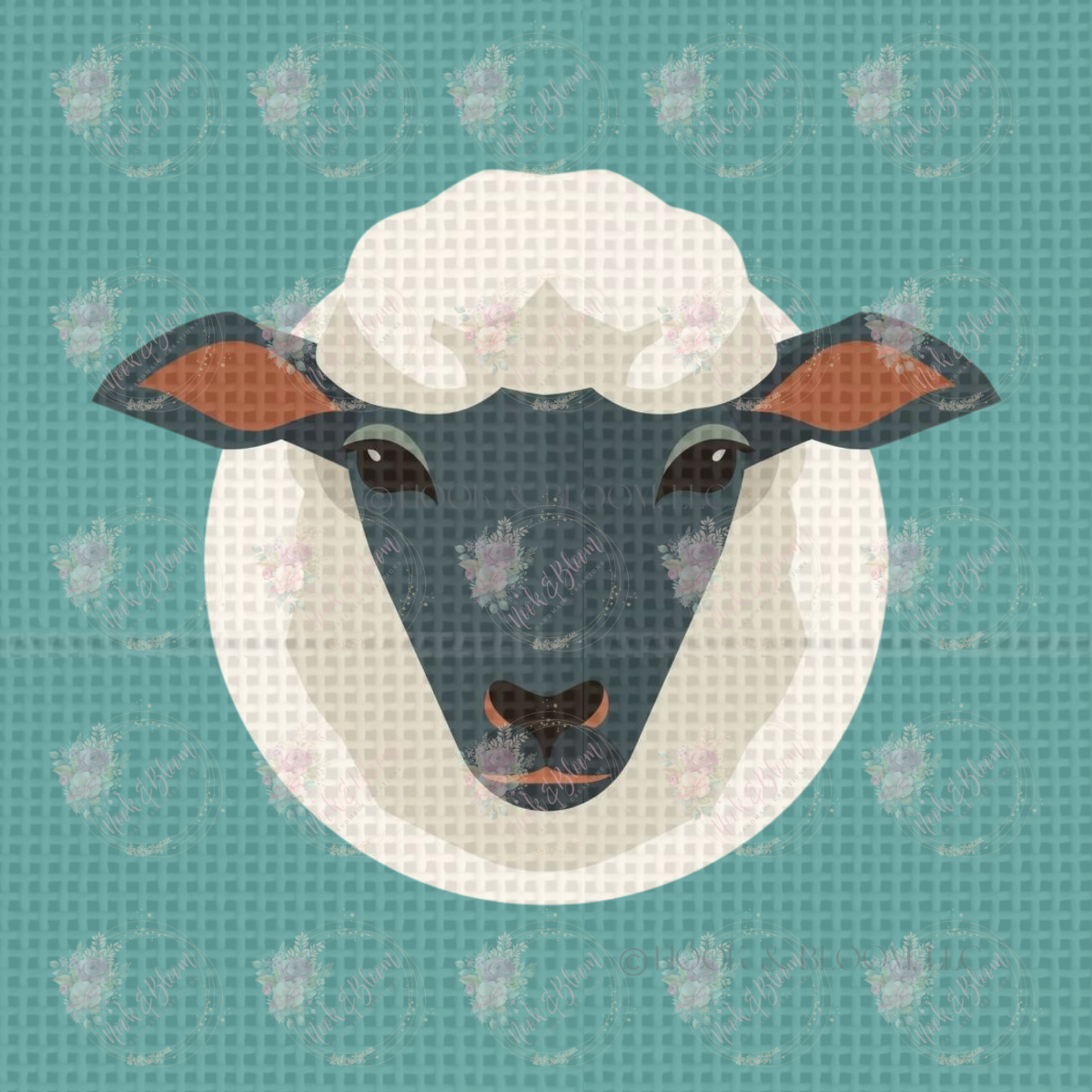Shirley the Sheep 4x4 square