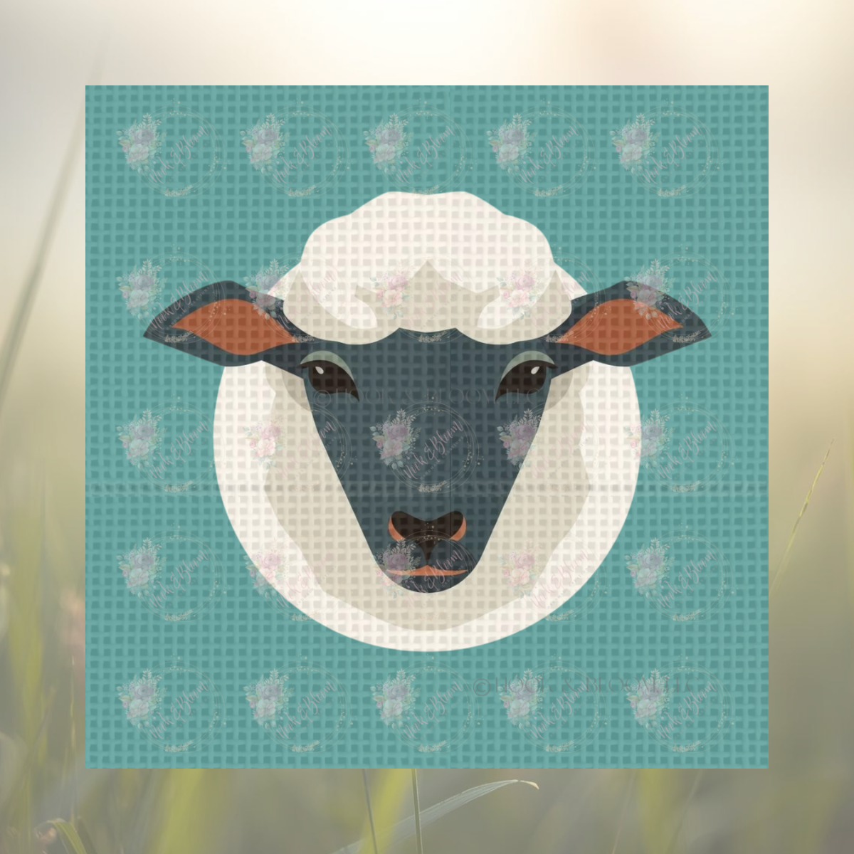 Shirley the Sheep 4x4 square