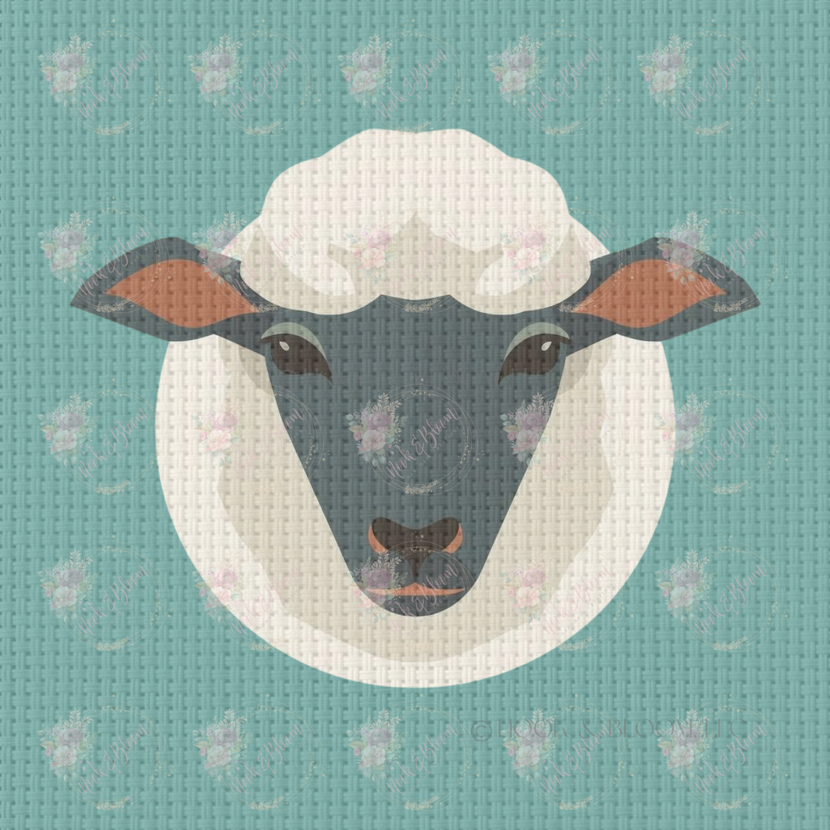 Shirley the Sheep 4x4 square