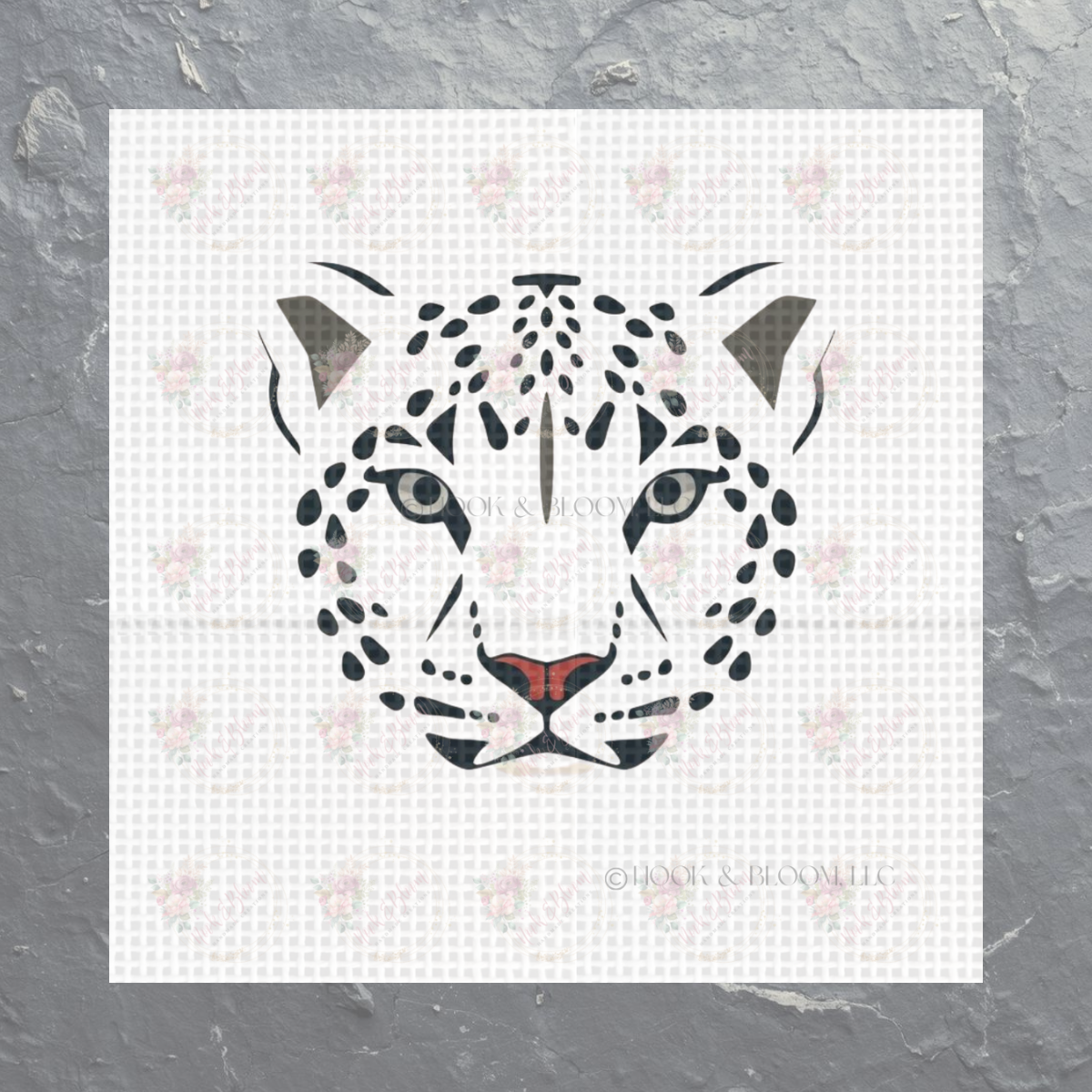 Nieve the Snow Leopard 4x4 square