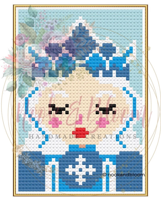 Snow Queen | The Yuletide Set | 18-Mesh Needlepoint PDF Chart