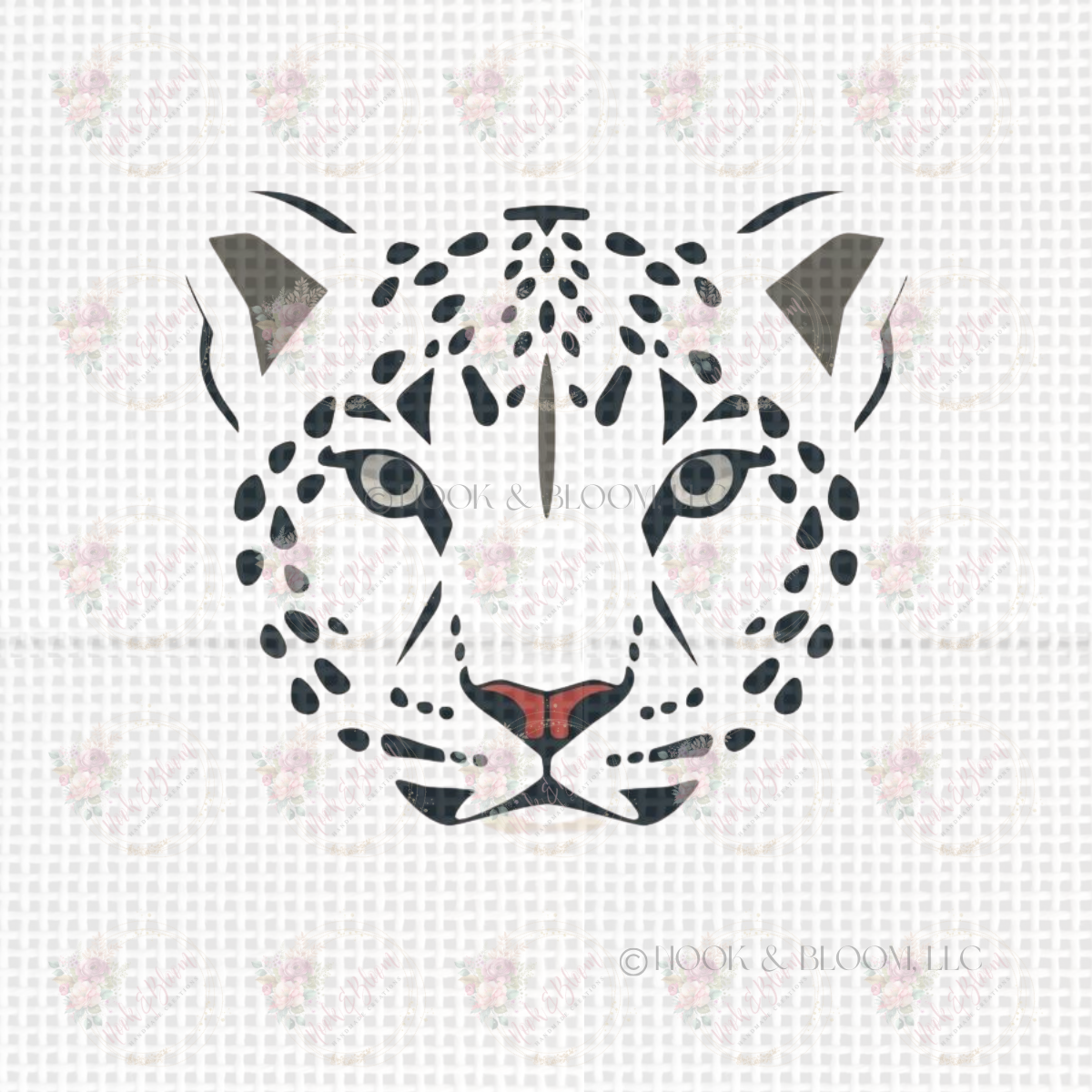 Nieve the Snow Leopard 4x4 square