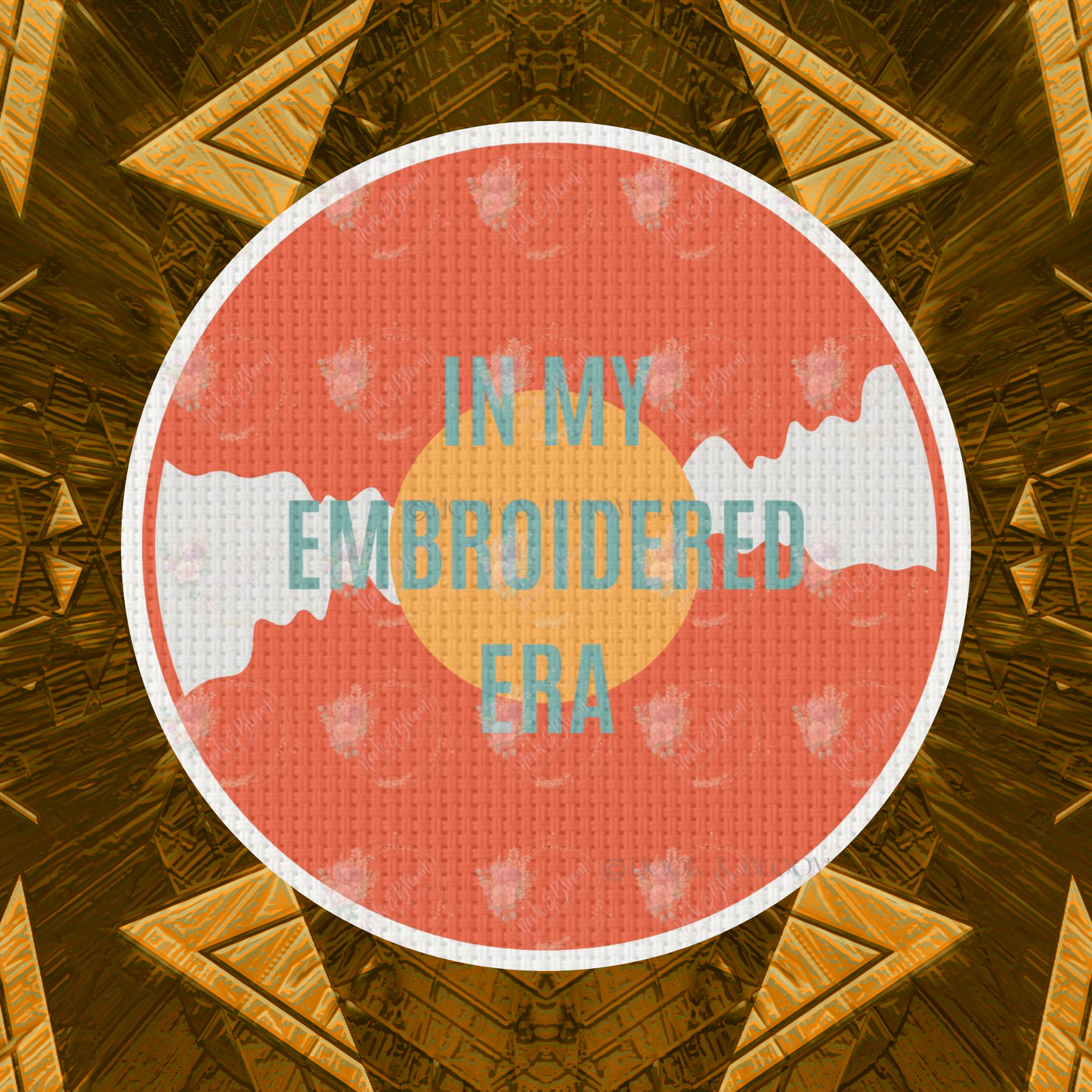 Taylor Swift Embroidered Era 4x4 round