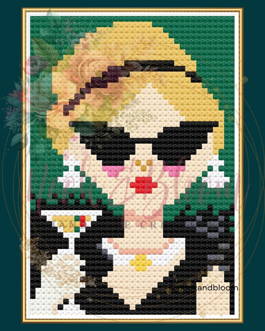 Vivienne | The December Club | 18-Mesh Needlepoint PDF Chart