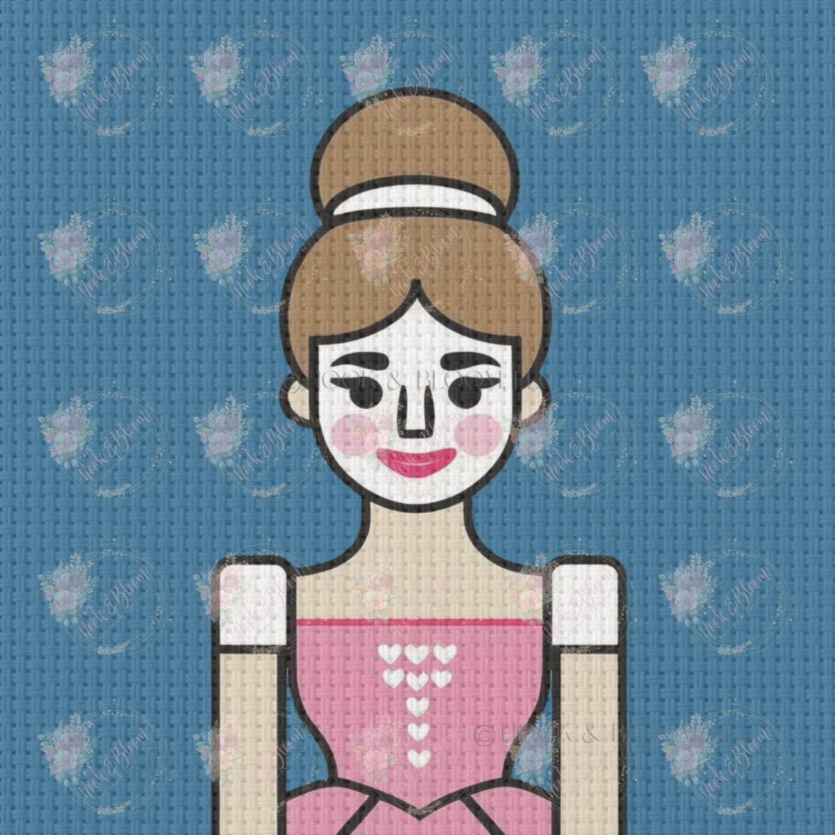Nutcracker Ballerina 4x4 square