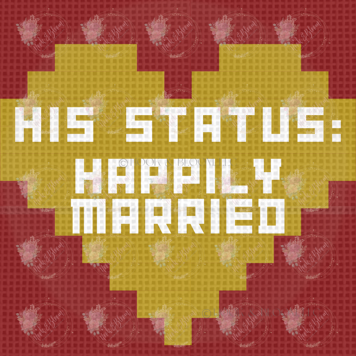 His Status: happily married 4x4 square