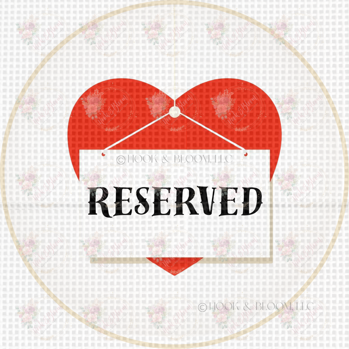 Taylor Swift Sign on Heart 4x4 round