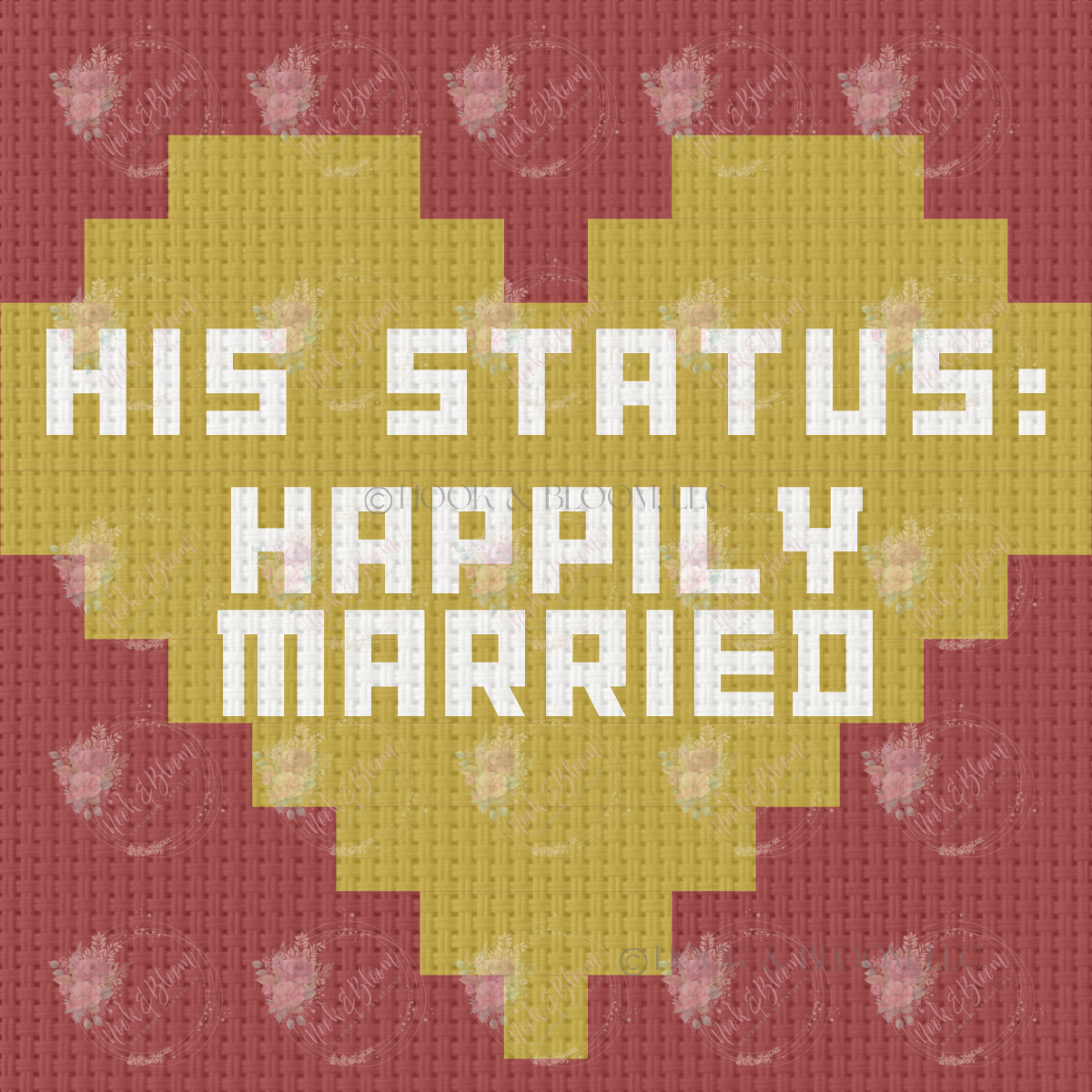 His Status: happily married 4x4 square