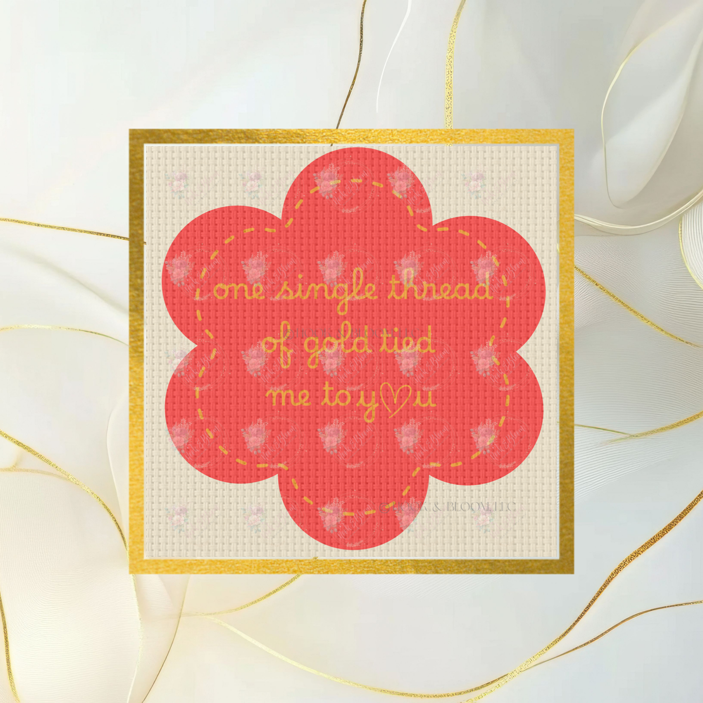 Taylor Swift Thread of Gold 4x4 square